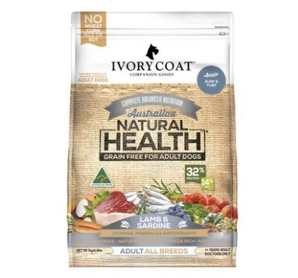 IVORY COAT LAMB & SARDINE GRAIN FREE 2KG