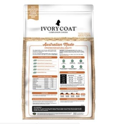 IVORY COAT CAT GRAIN FREE CHICKEN & COCONUT OIL 3KG