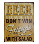 BEER FRIENDS TIN SIGN