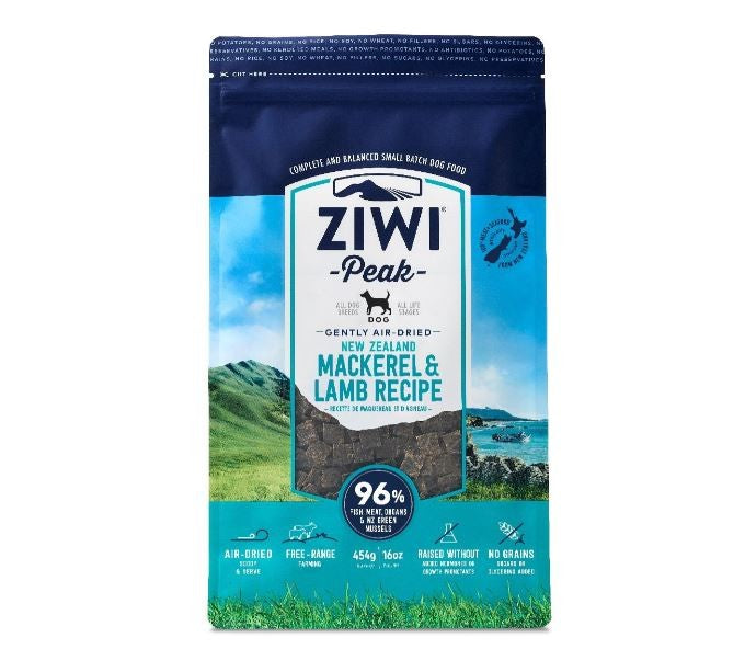 ZIWI PEAK DOG FOOD AIR DRIED MACKEREL & LAMB