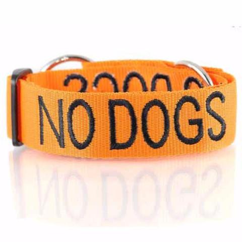 FRIENDLY DOG COLLARS COLLAR SEMI SLIP NO DOGS L/XXL